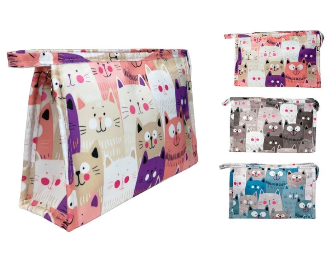 Necessaire  M gatinhos floquinho